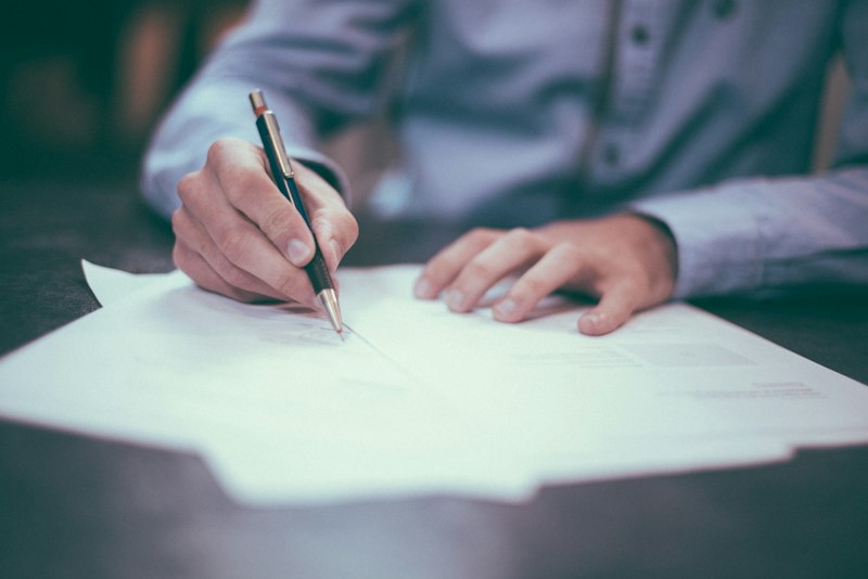 Estate planning documents signing